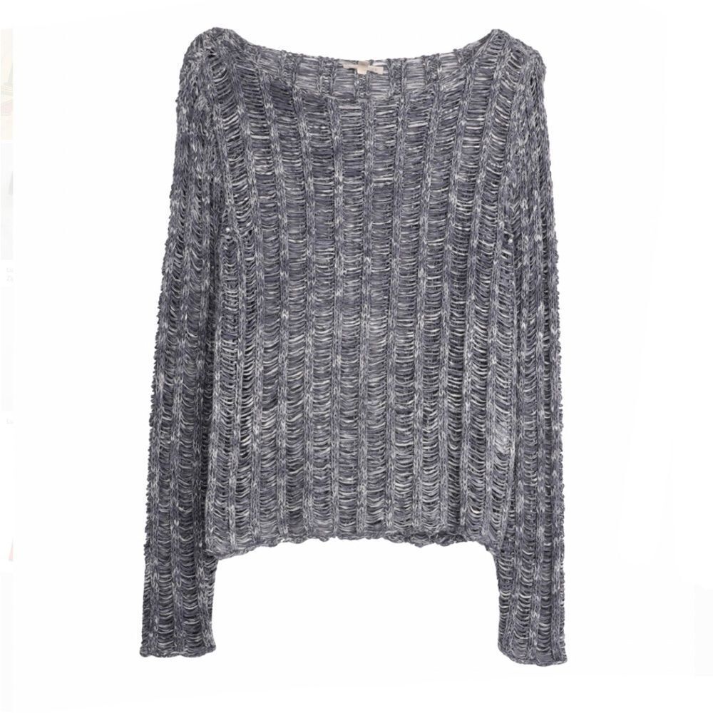 Eileen Fisher Cotton Wonder Ladder Pullover Small